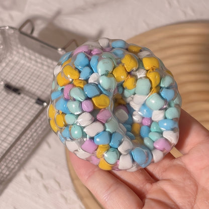 High-value dopamine xylitol noisy ball plastic handmade ball pinch music Internet celebrity stress relief toy