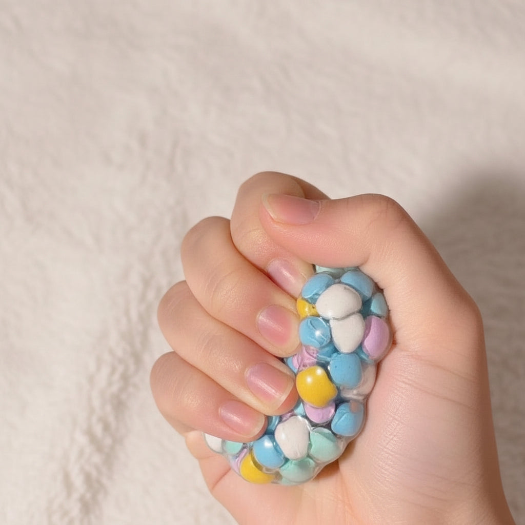 High-value dopamine xylitol noisy ball plastic handmade ball pinch music Internet celebrity stress relief toy