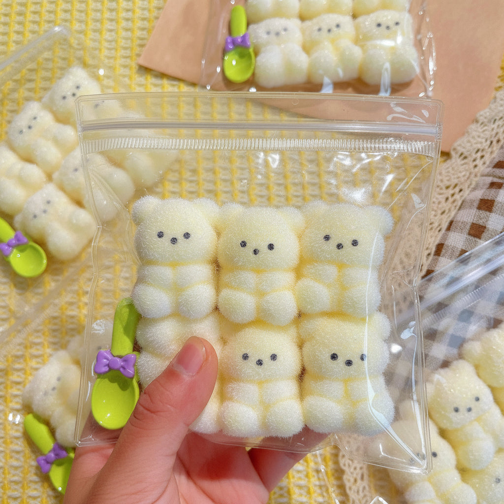 Creamy feeling six consecutive bear pinching music decompression toys blind bag blind box pinching decompression Internet celebrity toys decompression artifacts