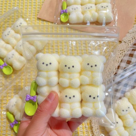 Creamy feeling six consecutive bear pinching music decompression toys blind bag blind box pinching decompression Internet celebrity toys decompression artifacts