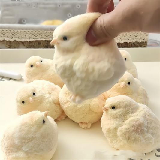 The child knocks on the love of playing! Silicone chicks pinch and decompress toys food grade children's DIY stress relief