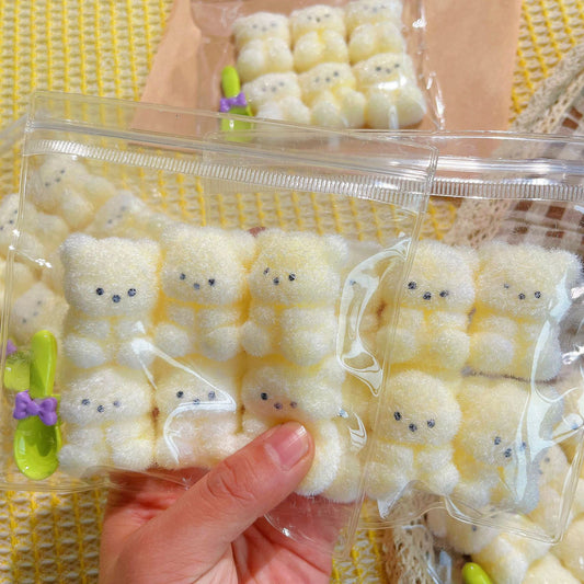 Creamy feeling six consecutive bear pinching music decompression toys blind bag blind box pinching decompression Internet celebrity toys decompression artifacts
