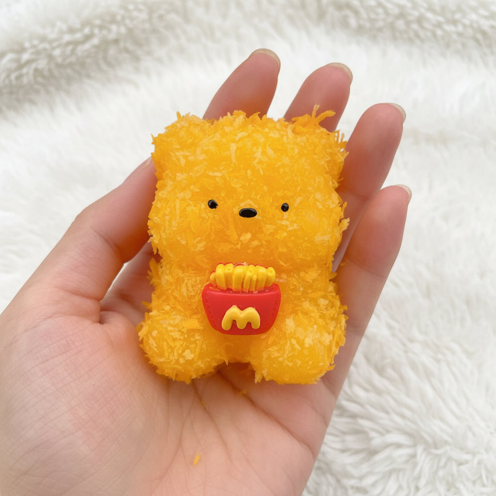 Fried butter bear pinch TPR material pinch DIY love star pinch happy slow rebound decompression toy