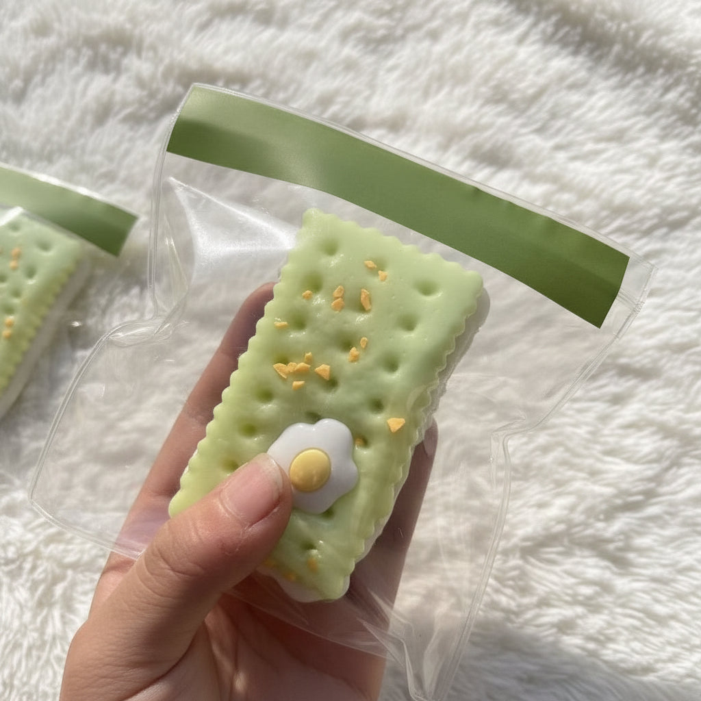 Handmade Matcha Taba Squishys