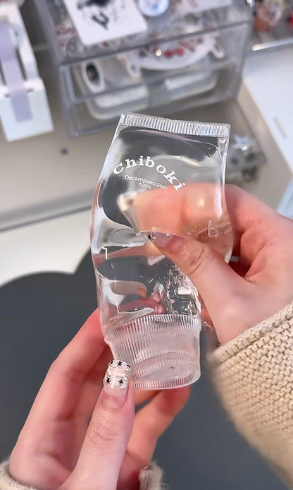 Clear Toothpaste Shaped Squishy